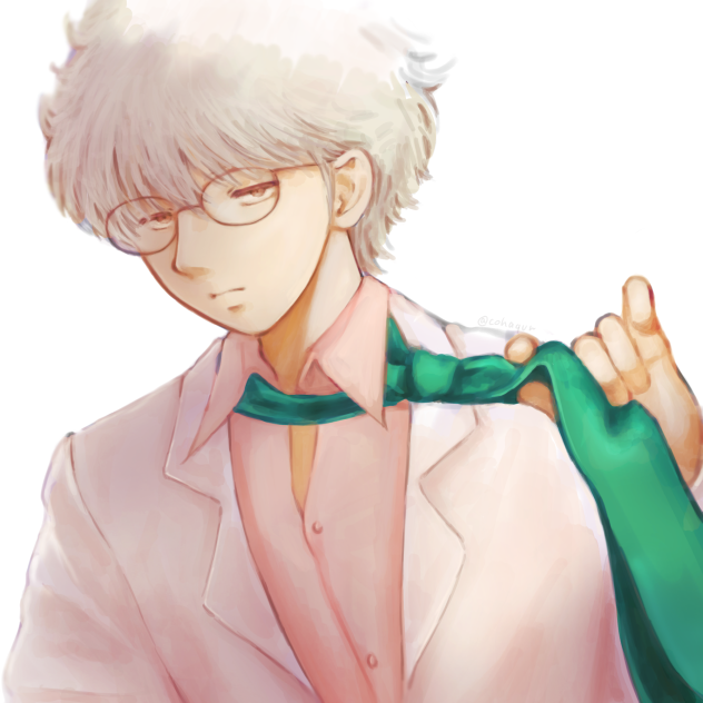 ネクタイだるそうな銀八先生