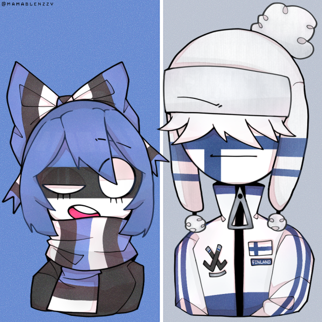 Estonia & Finland - Countryhumans