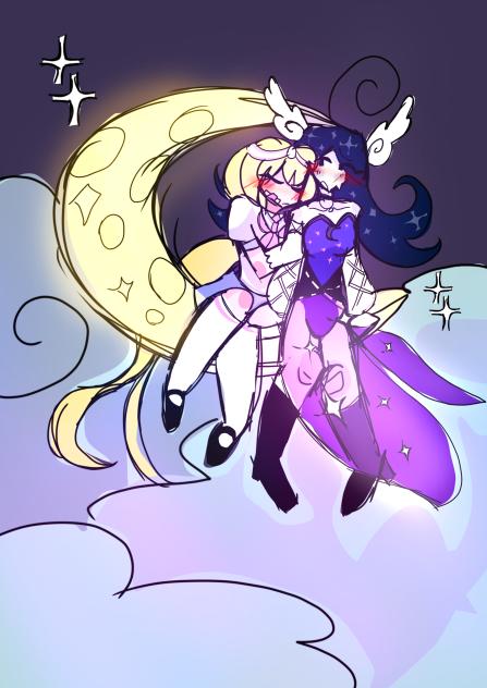 up to the moon (gay girls🏳‍🌈🏳️‍⚧️)