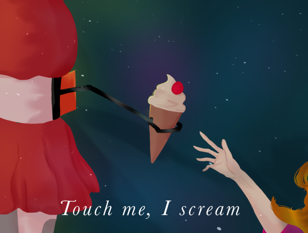 Touch me, I scream meme