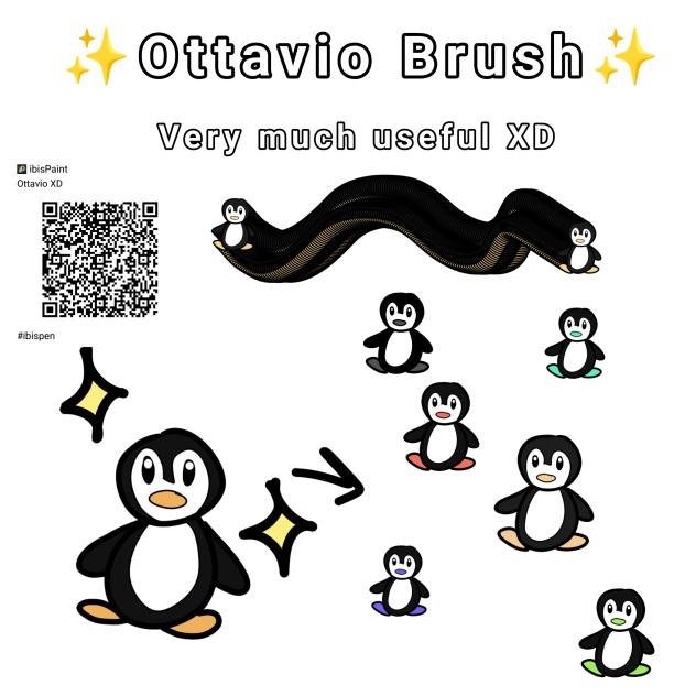 Totally useful penguin brush