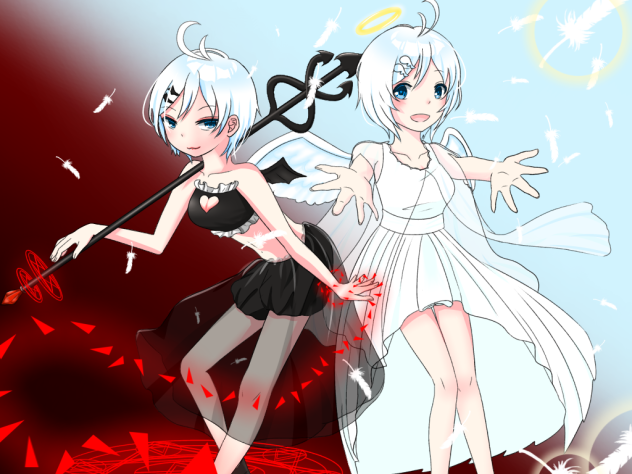 悪魔シロちゃん＆天使シロちゃん