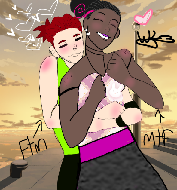 Tiler and coriander #trans love