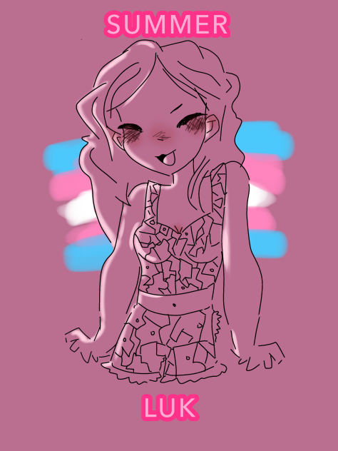 I drew Summer because Pride Month