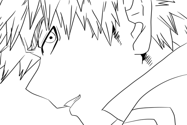 MHA bakugo coloring page
