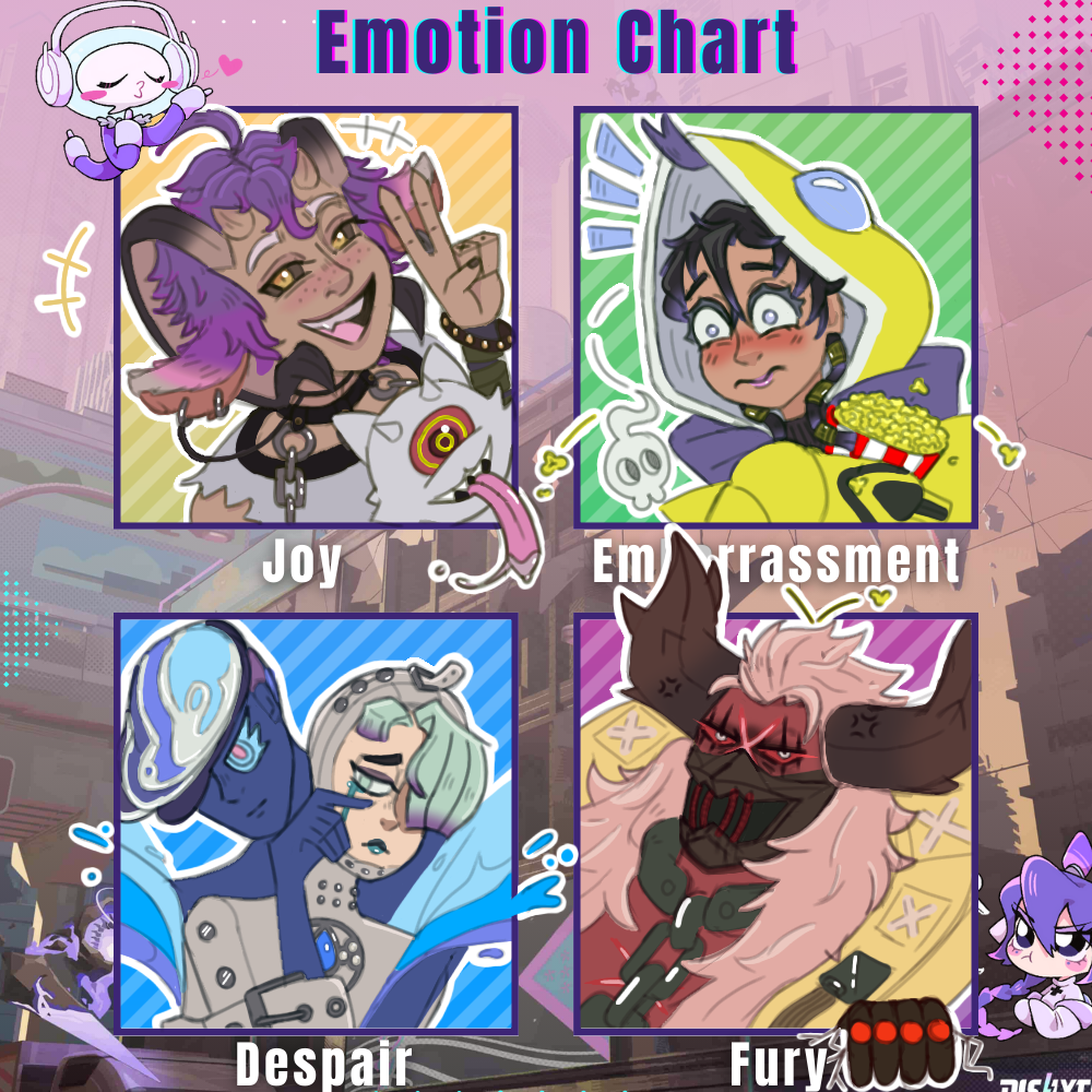 Dislyte Emotion Chart - ibisPaint
