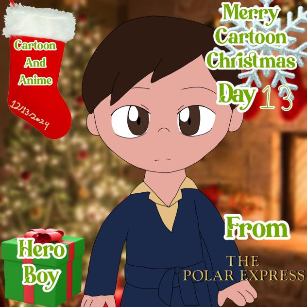 Merry Cartoon Christmas Day 13 Hero Boy