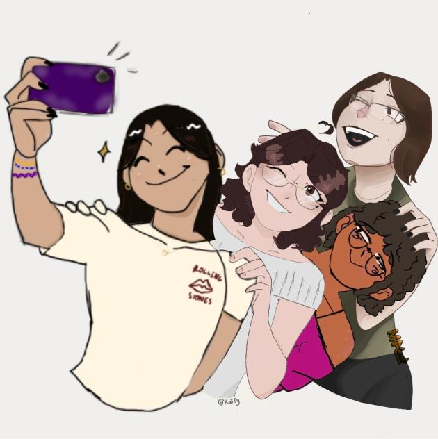 Collab with 3 other lovely artists!