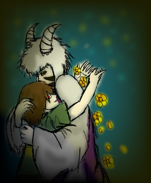 Chara e Asriel Undertale - ibisPaint