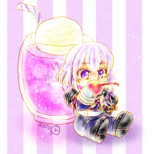 グレープソーダフロートと骨喰