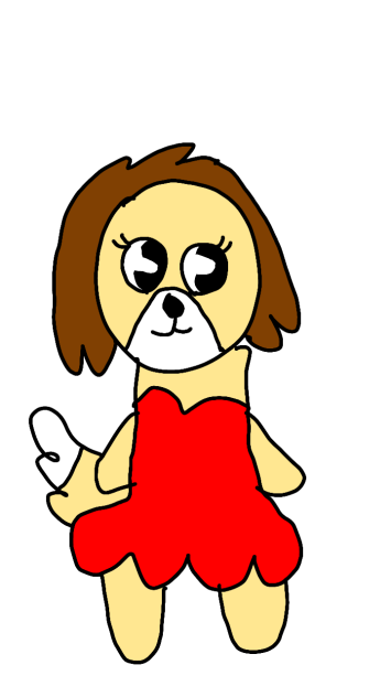 Bailey in a dress