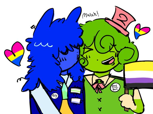 HAPPY PRIDE MONTH (sorry it’s messy)