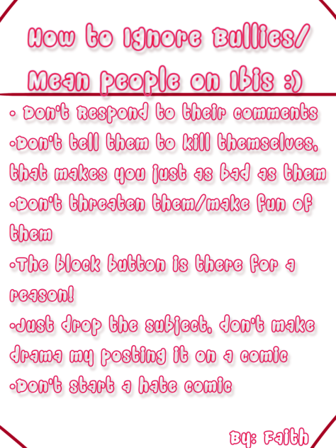How to ignore bullies UnU