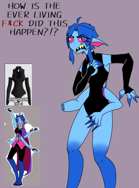 I drew Juni in this outfit