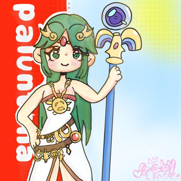 palutena cute drawing