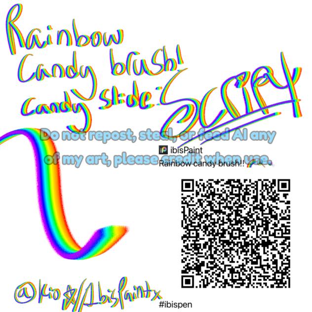 Rainbow candy brush!