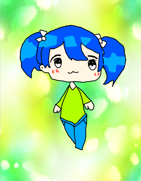 ツインテールのミニキャラ