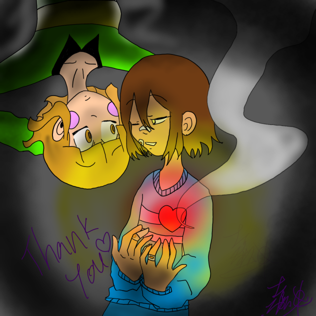 Frisk and Chara - ibisPaint
