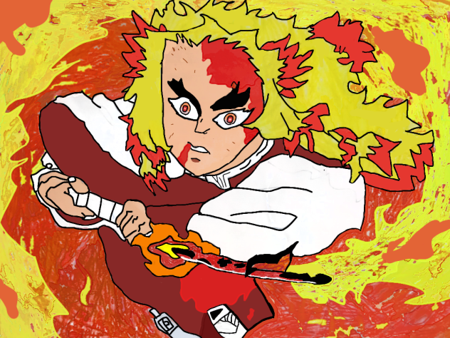 Rengoku the flame hashira   demon slayer