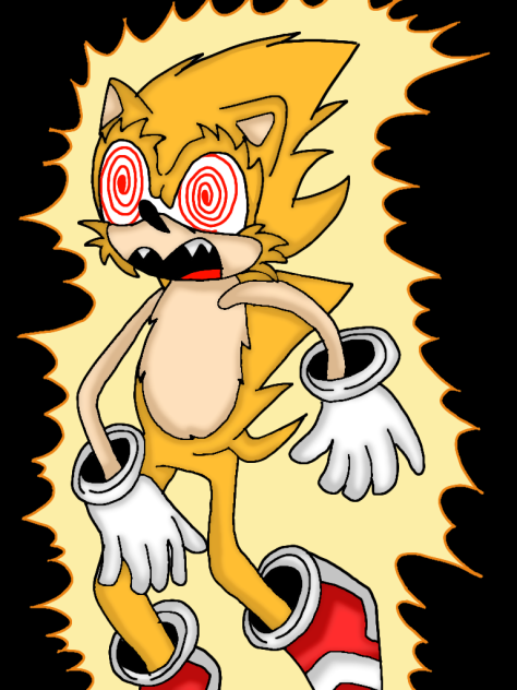 Dibujo de Super Sonic Fleetway