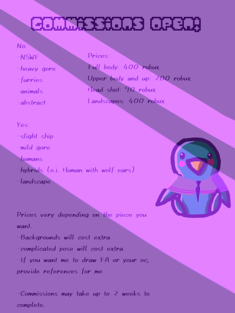 Commissions now Open!