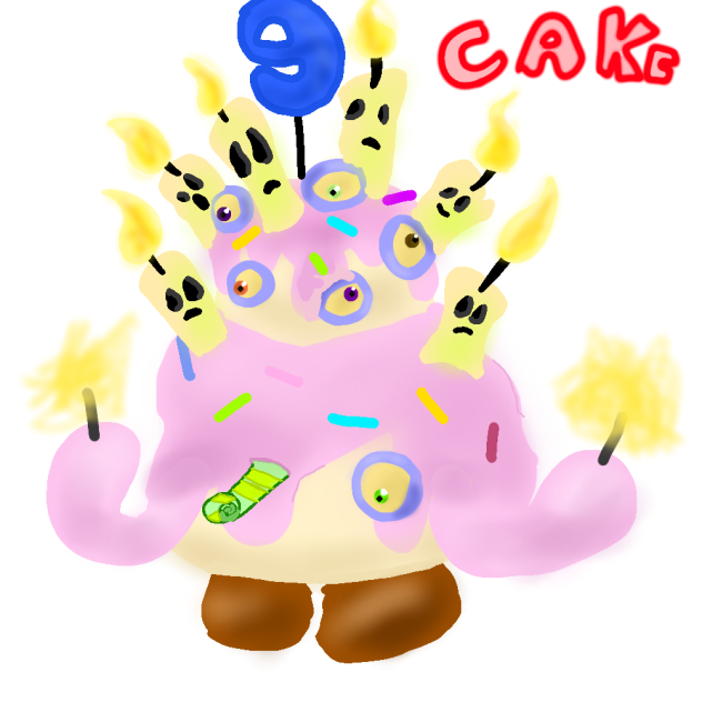 my singing monsters cake!