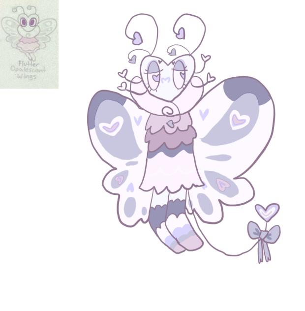 Flutter. Opalescent wings