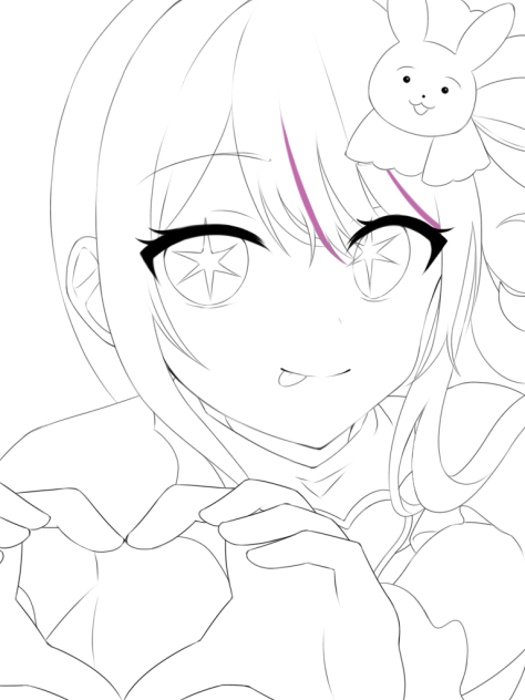 『天才的なアイドル様』線画