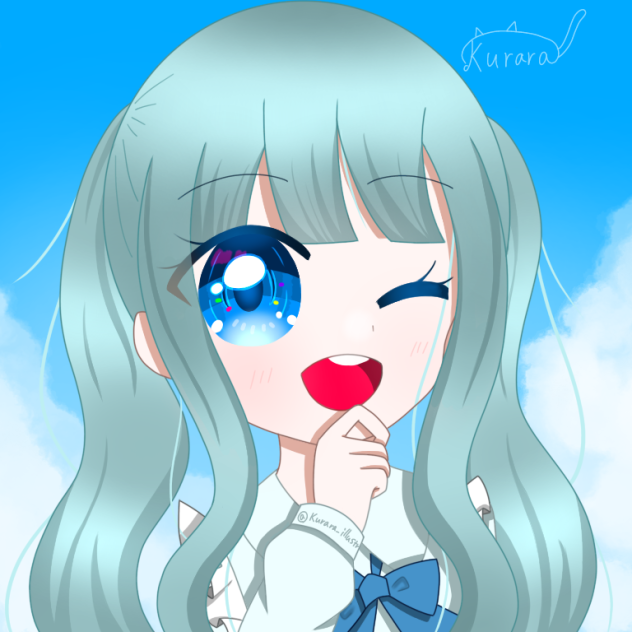 青系フリーアイコン💙