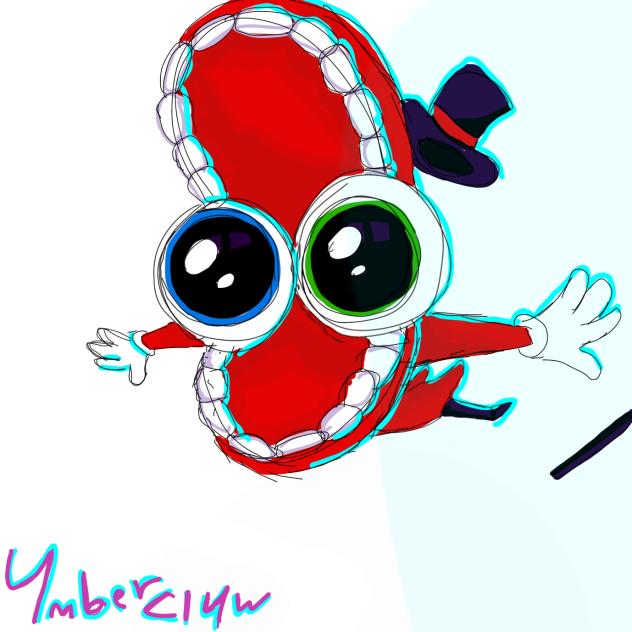 Cute Caine - TADC drawing