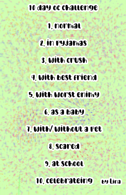 10 day oc challange
