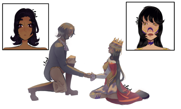 helping the queen - ibisPaint