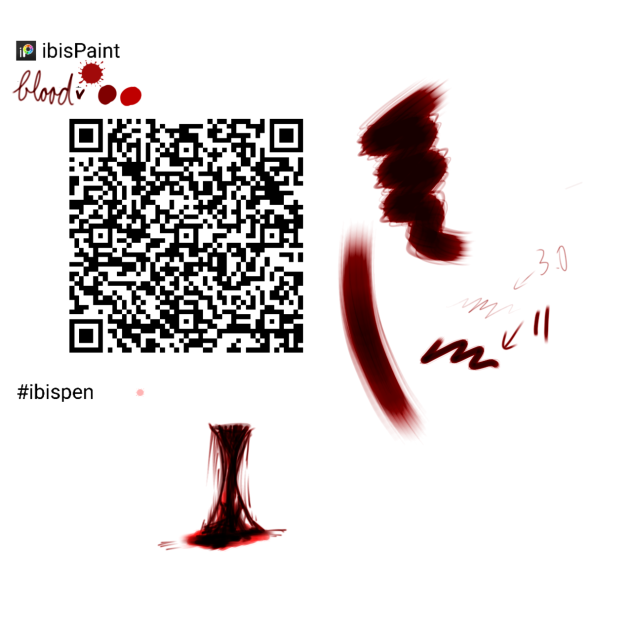 blood qr code ibisPaint