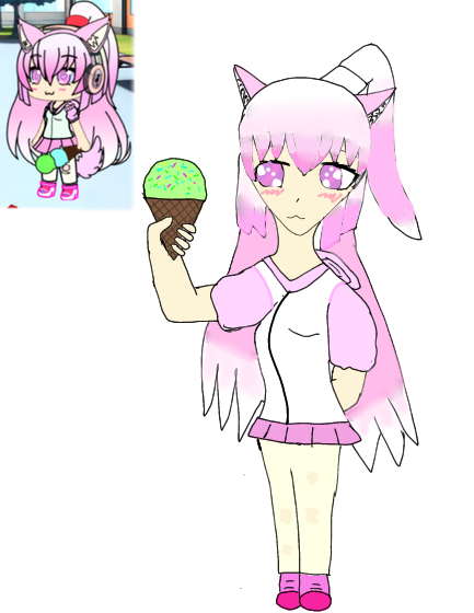 My roblox gacha OC to anime