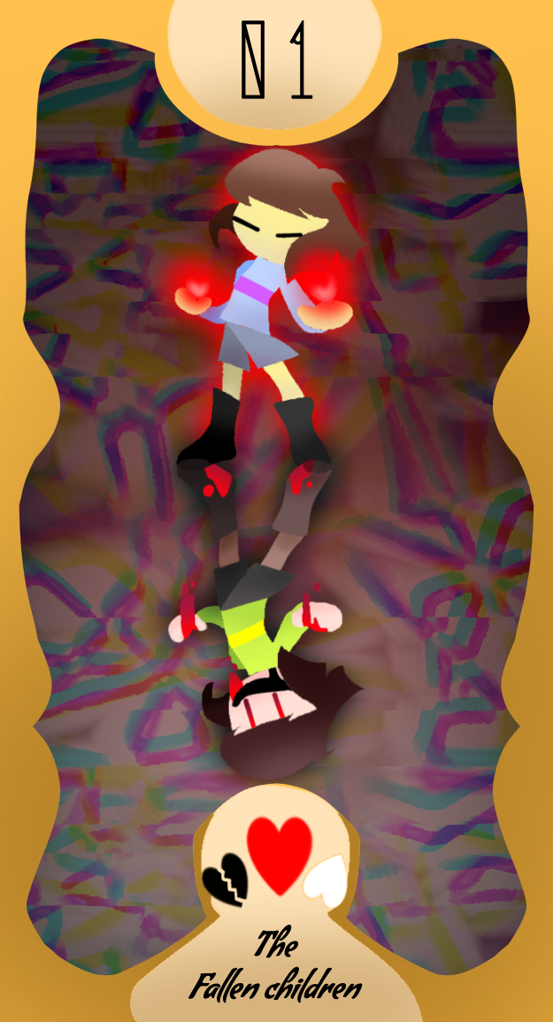 Undertale tarot card redraw ibisPaint