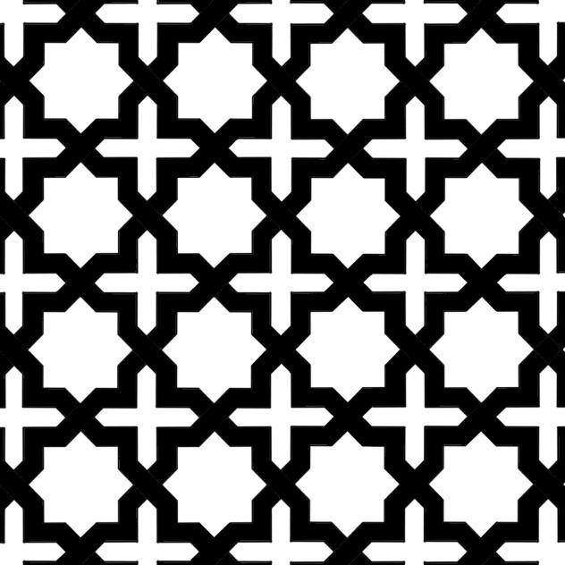 Pattern Arabesque Geometric 1 white
