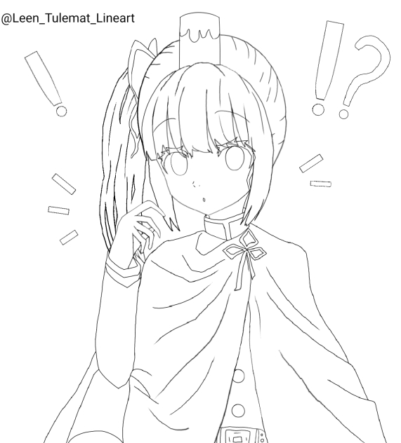 え？ (津百合かなお) (ぬりえ)