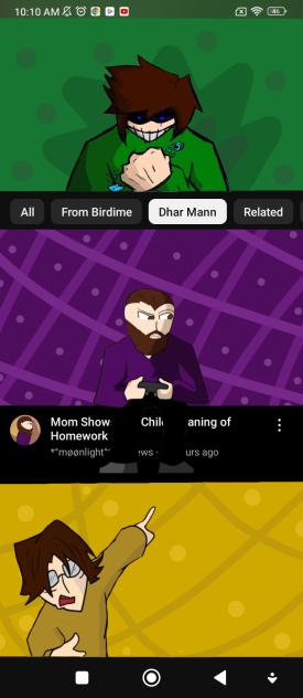 Gabe discovering the YouTube Thumbnail