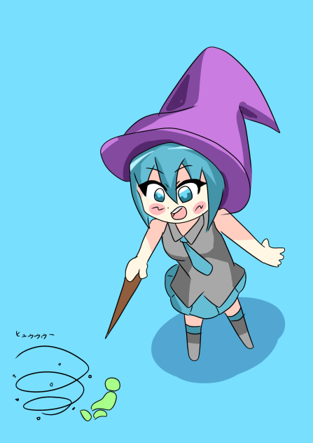 魔法のようなものを覚えたミクさん