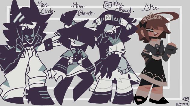 •Teachers 1-3 + Alice•