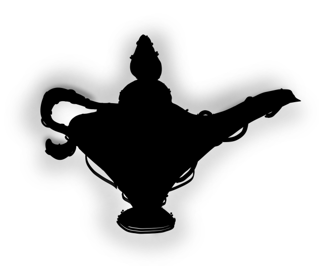 Genie's Lamp silhouette