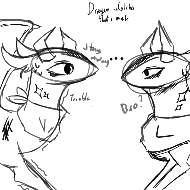 dragon sketches that I make