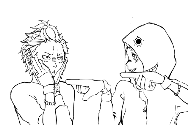 【青祓】マトリョシカトレス【線画】