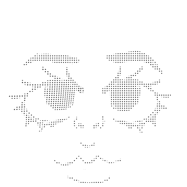 face I guess black and white