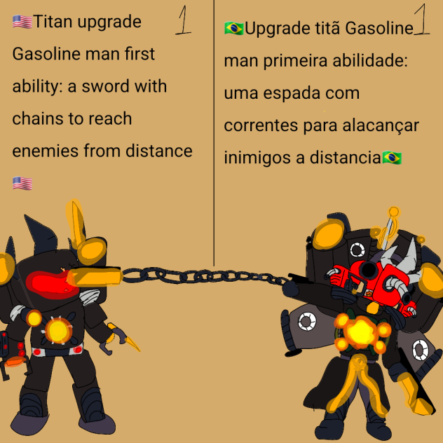Upgrade titan Gasoline man vs astroTitãn