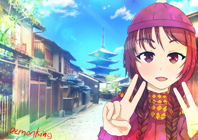 postcard style