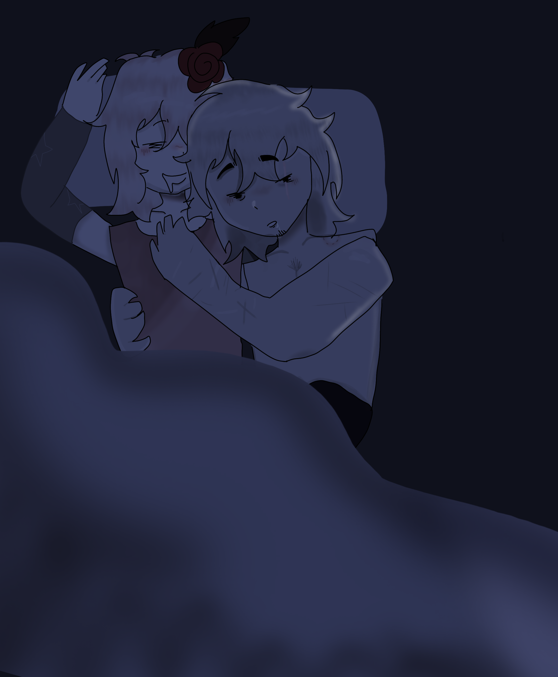 me and ivan bad things sleep 😴😴😴😴 - ibisPaint