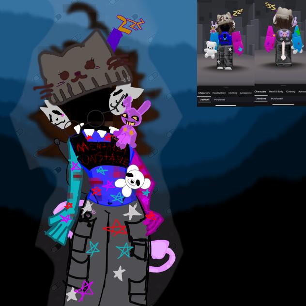 drew my roblox avatar!