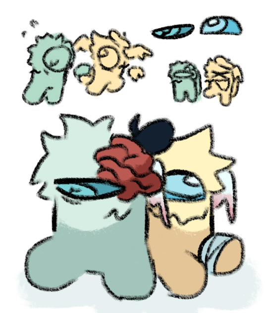 my and my partners among us ocs hehe