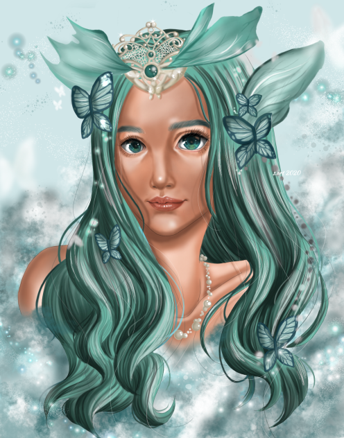 Butterflies and Clouds 2 - ibisPaint
